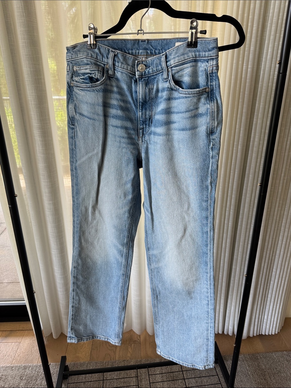 AYR The Roadie Relaxed Straight Leg Jeans | Light Wash | Size 28 | Made in LA